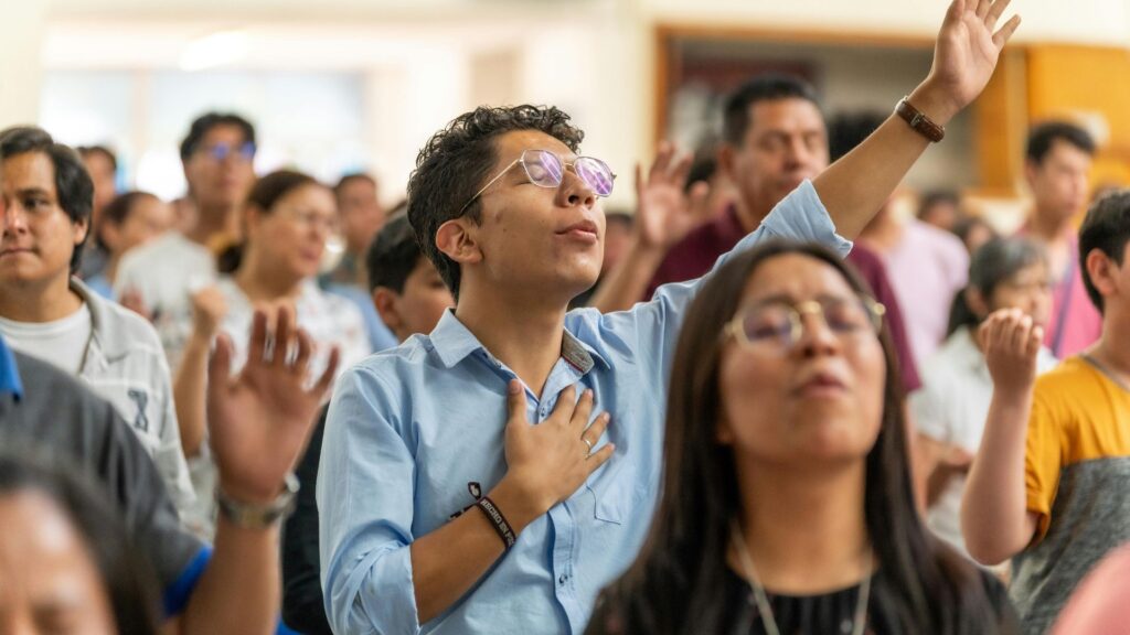 Man praying to GOd